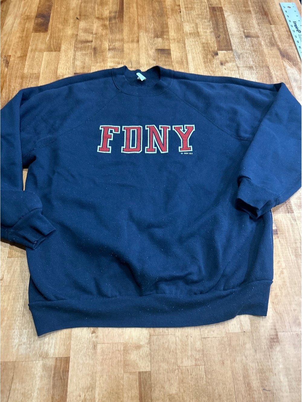 Vintage FDNY Black Crewneck Sweatshirt XL